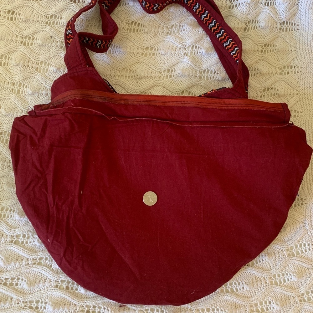 Embroidered Boho Indian Colorful Bag 20.4 Inch x 12.5 Inch Approx. - Picture 6 of 14